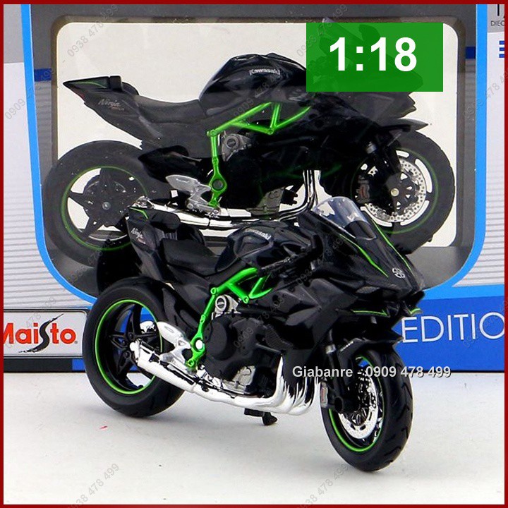 Xe Mô Hình Mô Tô Kawasaki H2R Maisto - Tỉ Lệ 1:18 - 8830