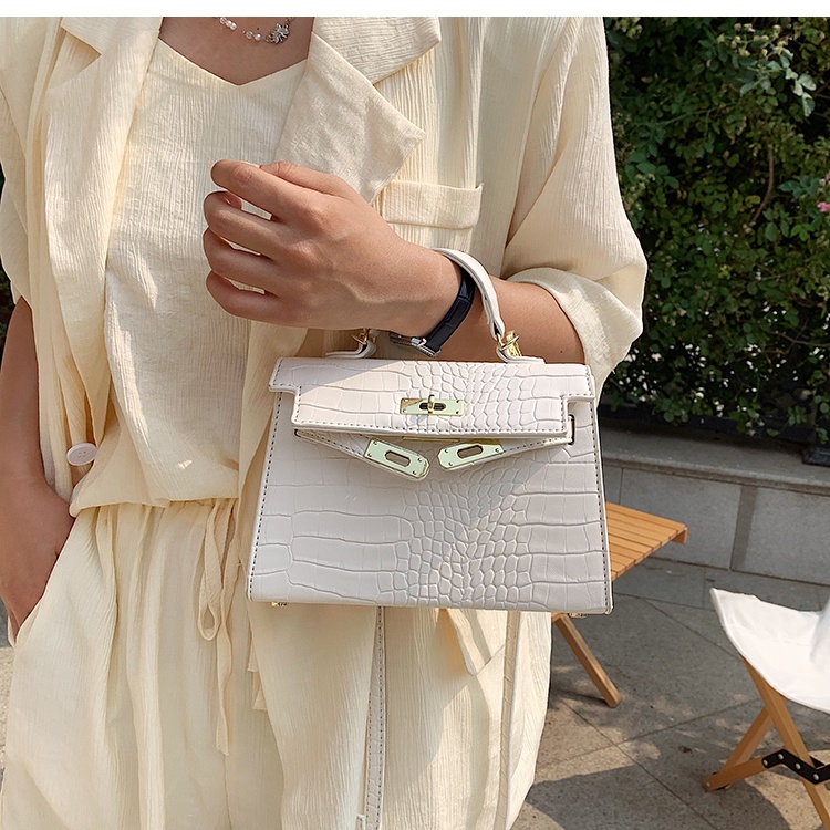 Túi xách nữ đẹp, túi đeo chéo HM da Pu vân rắn sang trọng lịch sự