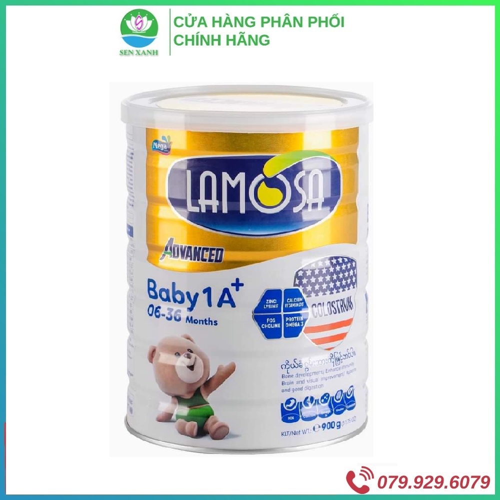 [SenXanh SG] Sữa Bột Có Thành Phần Sữa Non Cho Bé - Lamosa BABY A+ 900G