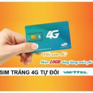 Sim trắng 4G Viettel tự đổi tại nhà
