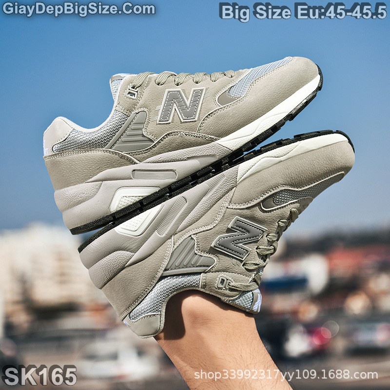 Giày Sneaker New-Balance,  giày thể thao big size cỡ lớn EU:45-45.5 cho nam chân to