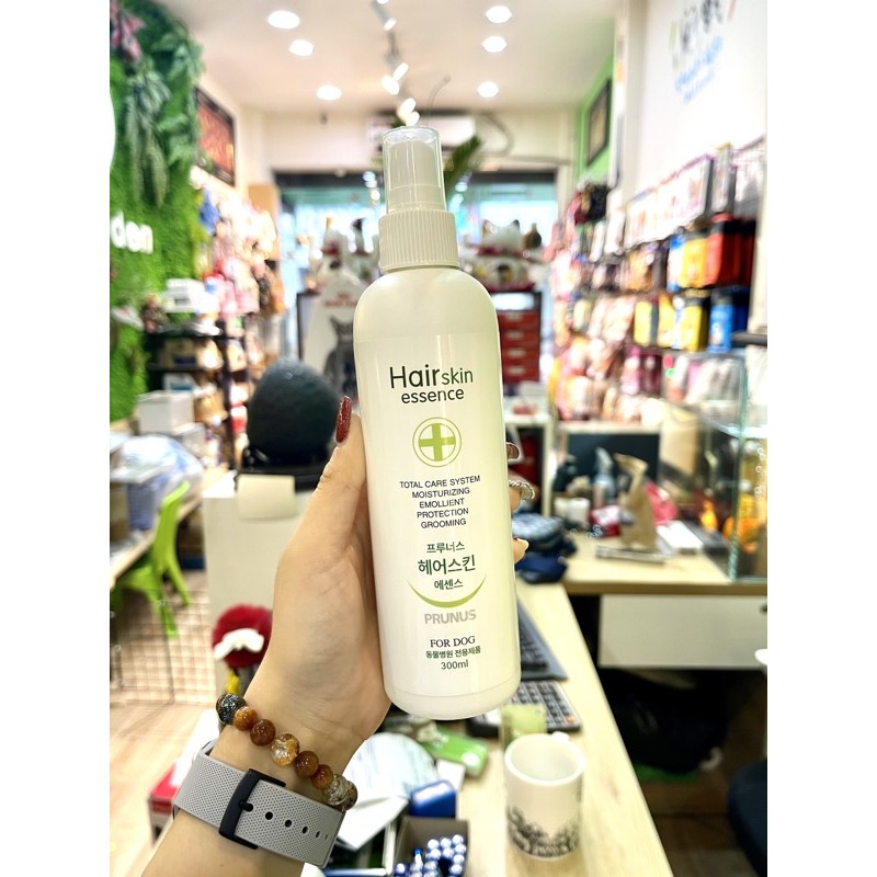 NƯỚC XỊT DƯỠNG LÔNG CHO CHÓ MÈO HAIRSKIN PRUNUS, nhập khẩu Hàn Quốc