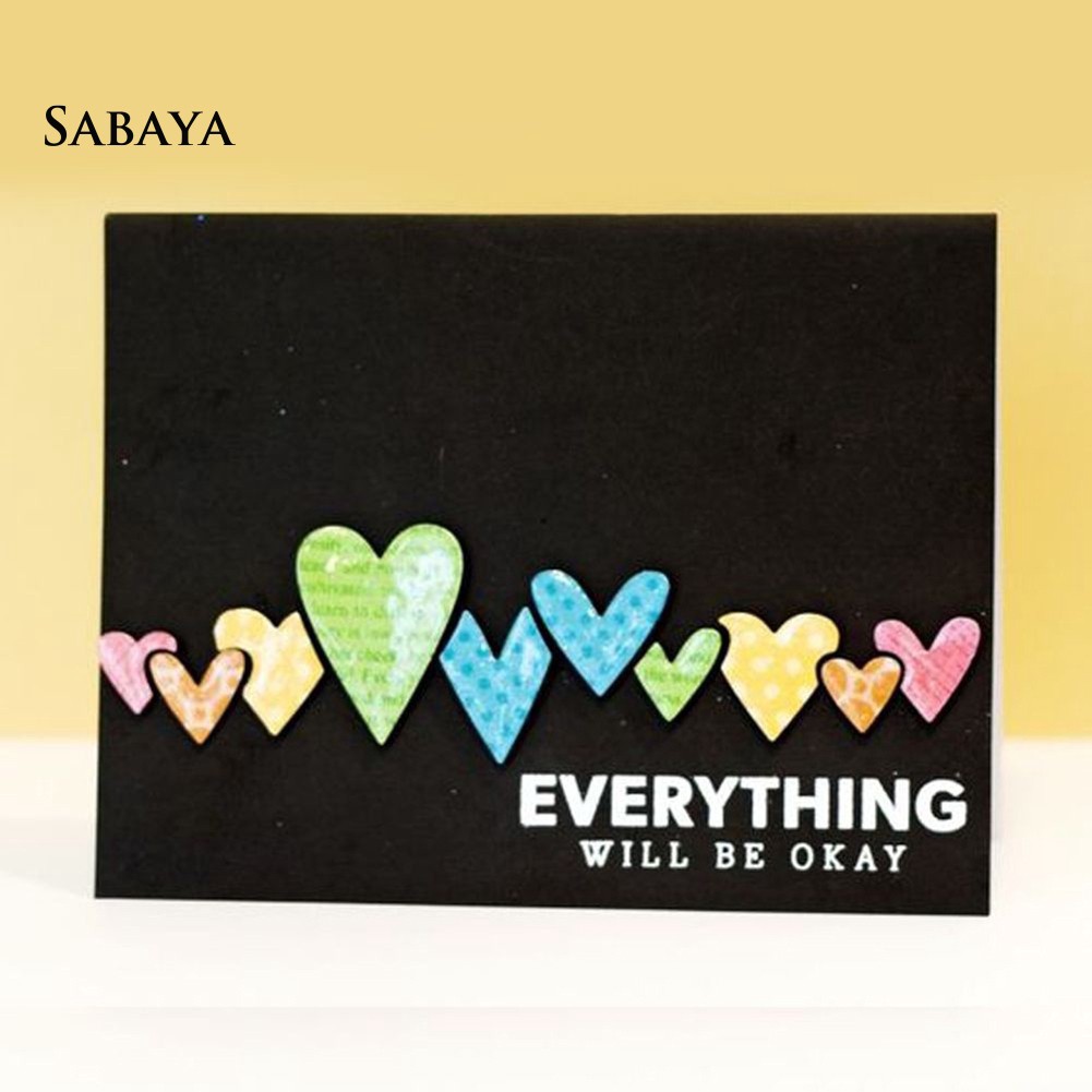 Khuôn cắt giấy kim loại hình trái tim sáng tạo