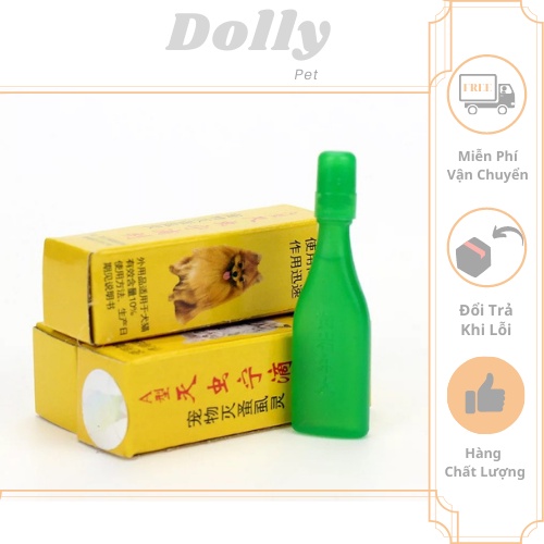 Lọ Trị Ve Rận Cho Chó Mèo - Nhỏ Gáy Diệt Ve Rận Cho Thú Cưng 2.5ml