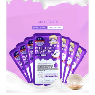 Hộp 20 Mặt Nạ HA MAYCREATE Mẫu Mới Màu Tím Giúp Duy Trì Độ Ẩm Cho Da