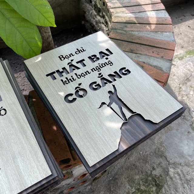 Tranh Treo Tường Gỗ TBIG049 trang trí phòng học