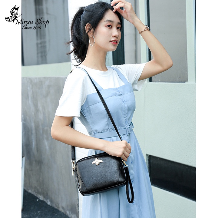 Túi xách đeo chéo nữ đẹp, túi da con ong mềm nhỏ gọn đi chơi, đựng ví, điện thoại thoải mái phong cách Hàn Quốc TD22