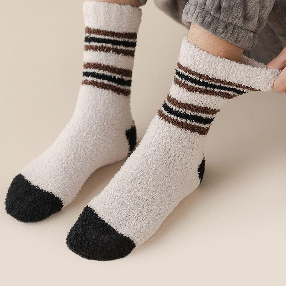 QQMALL Tất Cotton SọC MềM MạI ẤM ÁP Cho Nam
