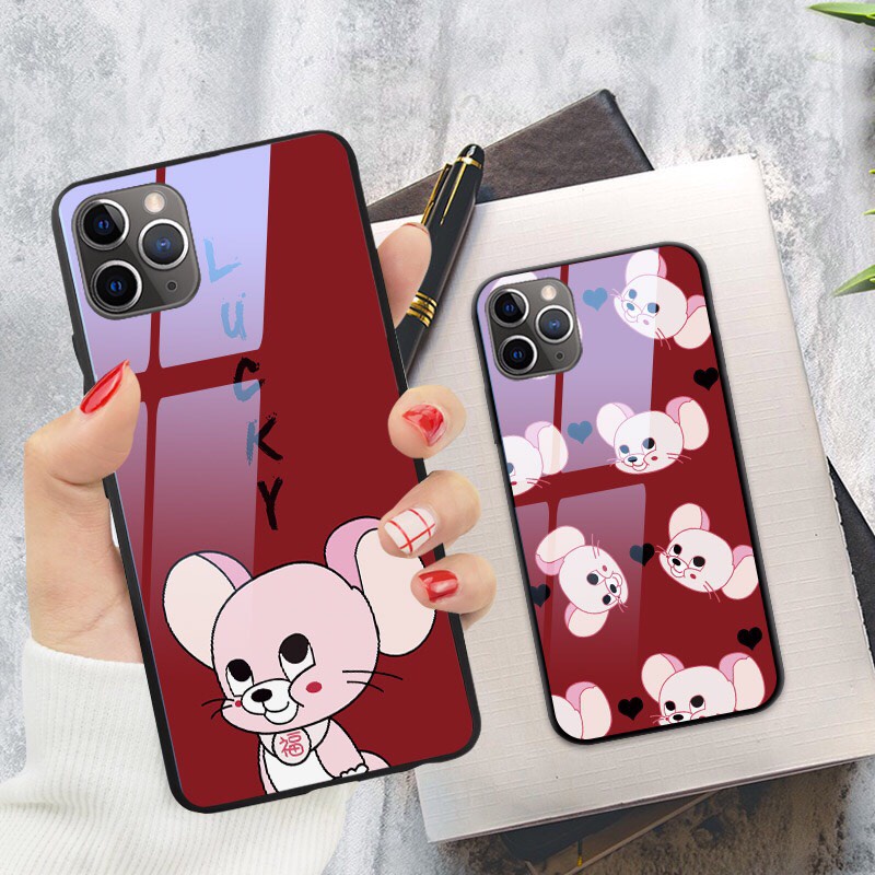 Ốp lưng iphone kính chuột jerry case 14plus 14 pro max 13 12 promax 11 mini 6 6s 7 8 plus x xr xs Se