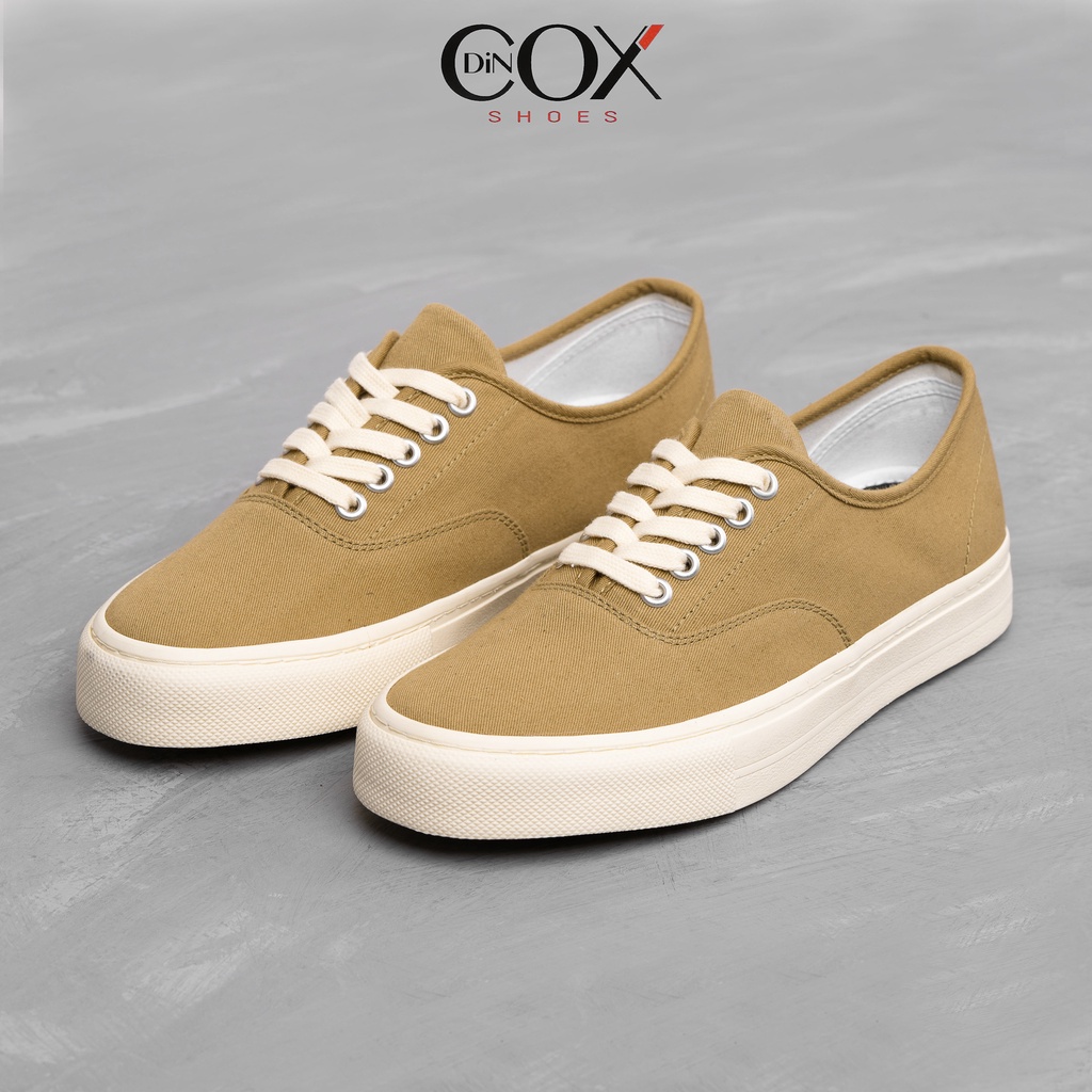 Giày Sneaker Nam Vải Canvas DINCOX E06 Yellow Sand Đơn Giản Tinh Tế