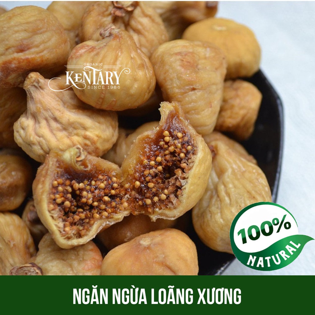 Sung Mỹ sấy🌰NGỪA LOÃNG XƯƠNG🌰Fig (Sung Mỹ) sấy lạnh không đường Kentary ngọt bùi - túi 200g