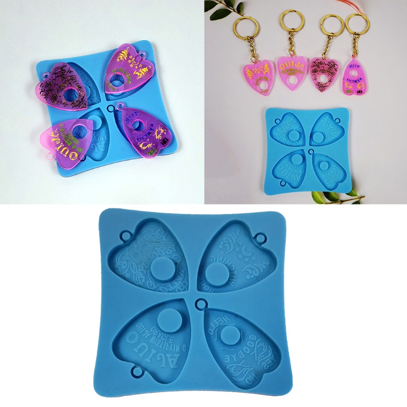 Khuôn Silicone Làm Móc Khóa Hình Vỏ Sò Sáng Bóng Diy