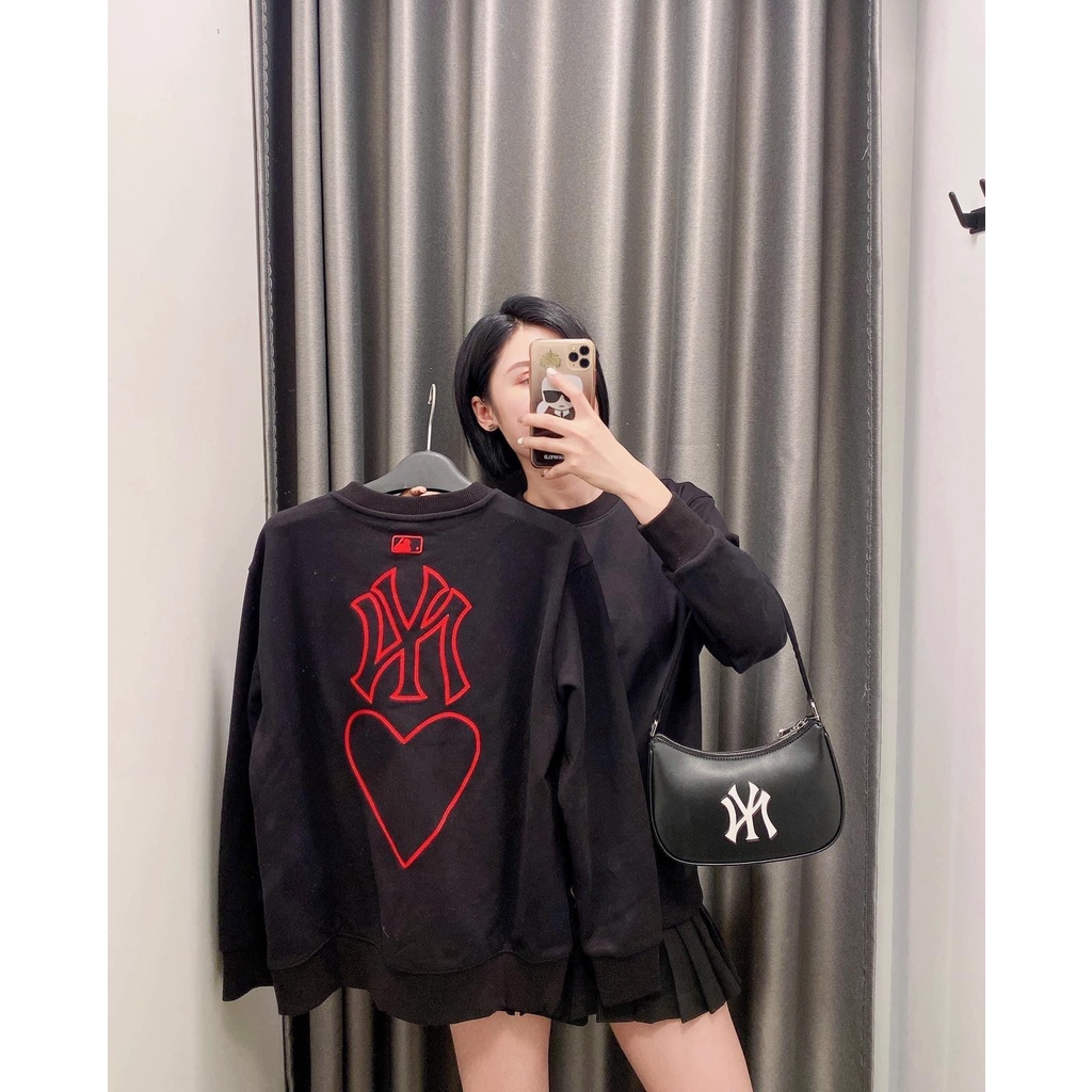 [Siêu Sale] Áo nỉ Sweater nữ form rộng tay dài MLB LinhBee Ulzzang Unisex Hàn Hot trend siêu đẹp phù hợp cho mùa đông