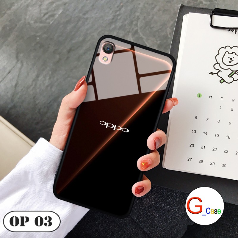 [Mã ELORDER5 giảm 10k đơn 20k] Ốp lưng Oppo A37/Neo 9 -lưng kính in logo hãng điện thoại