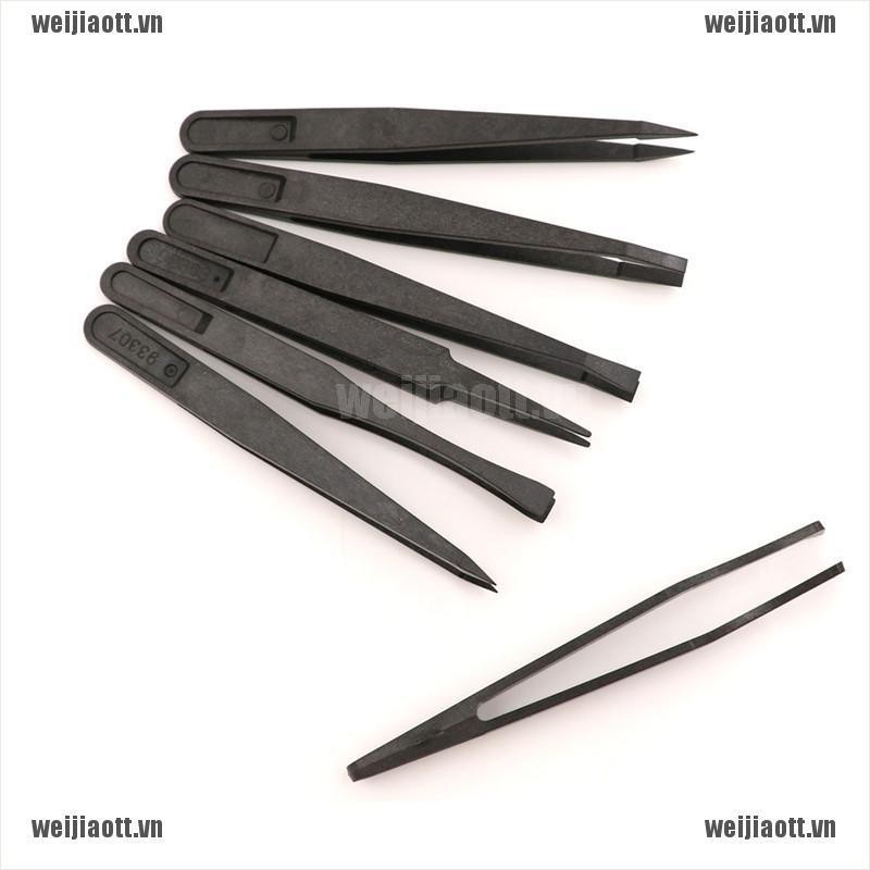 Set 7 nhíp nhựa chống tĩnh điện chuyên dụng