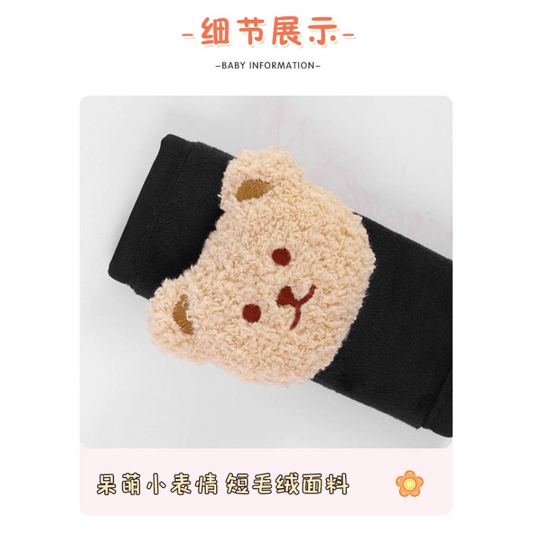 Shift Knob Cover Winter Plush Gear Shift Knob Cover Block Sleeve Handbrake Sleeve Car Gear Set Automatic Manual Gear Universal smeq