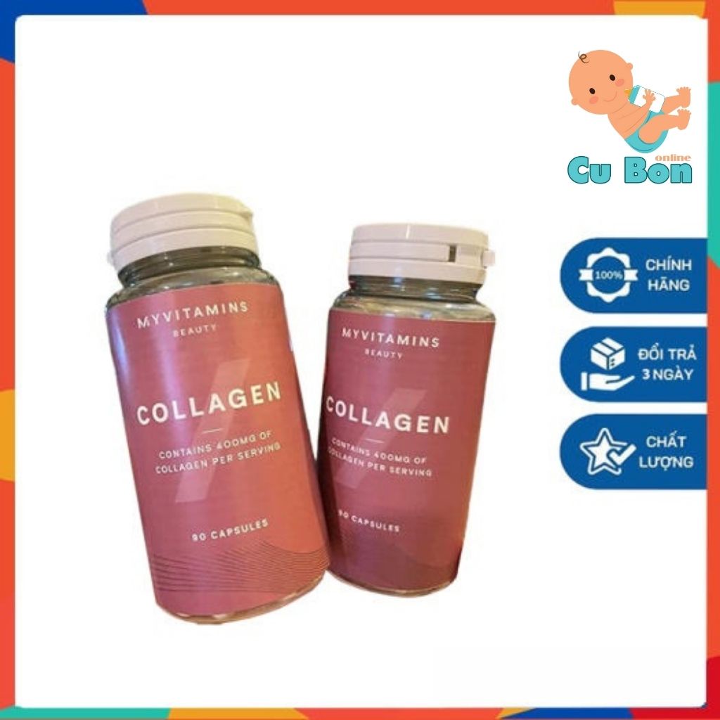 Viên uống Collagen thuỷ phân Myvitamins của Pháp 90 viên hỗ trợ làm đẹp da hiệu quả