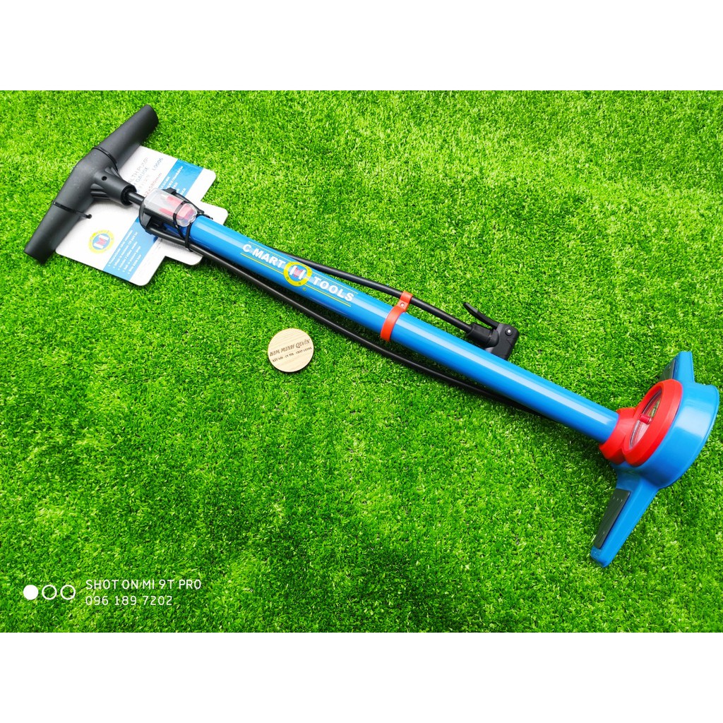 Bơm Hơi Tay Có Đồng Hồ Đo Áp Suất ø32x685mm L0006 CMART