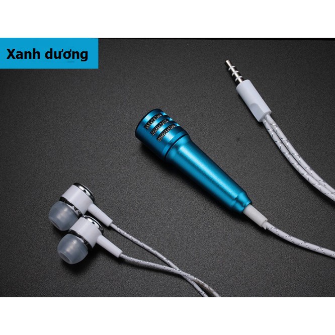 [Xả hàng] Mic Karaoke Mini kèm tai nghe cho điện thoại