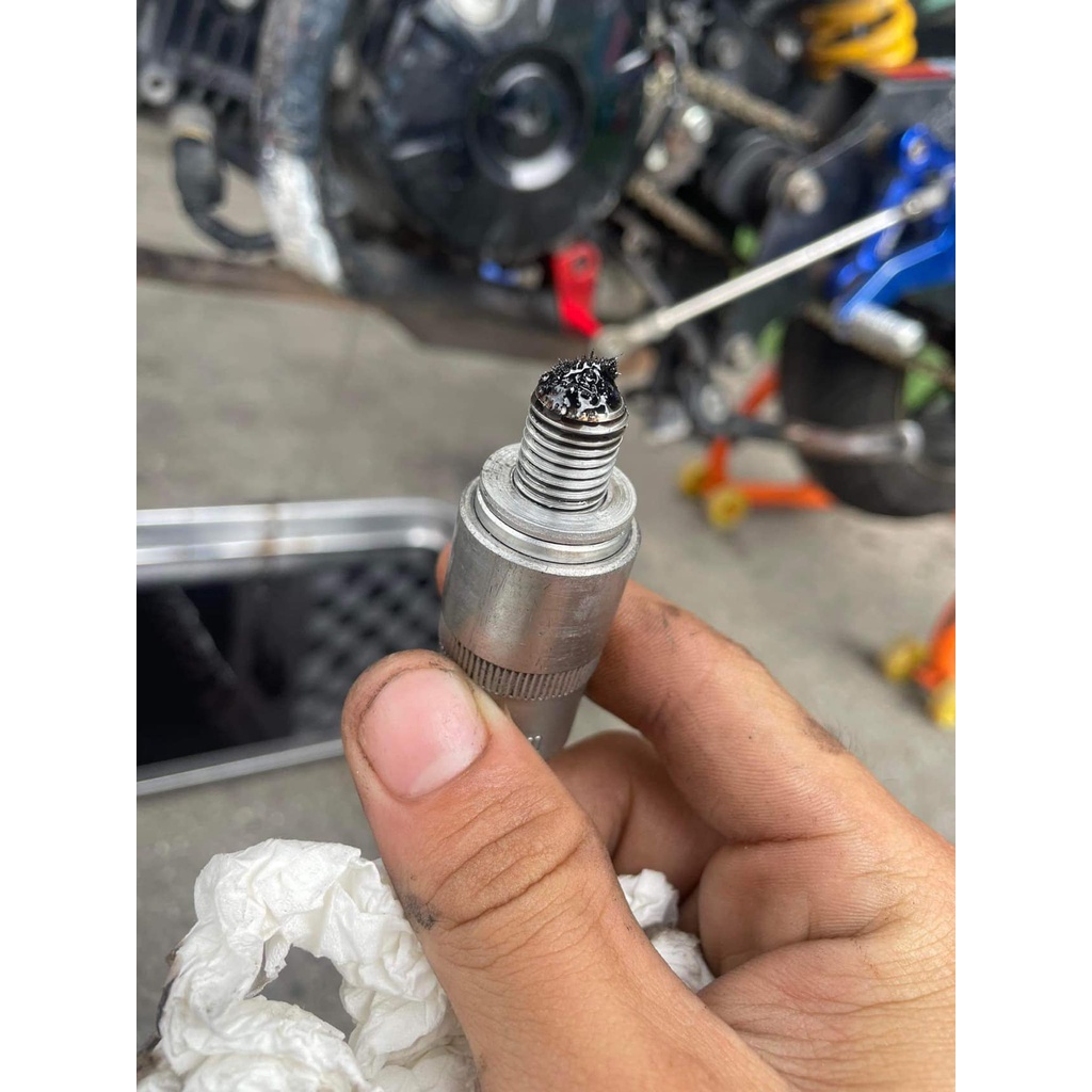 Ốc Xả Nhớt Nam Châm TurboVn M12 15mm cho PKN tay ga, xe máy, tay côn Honda hút cặn, mạt sắt.