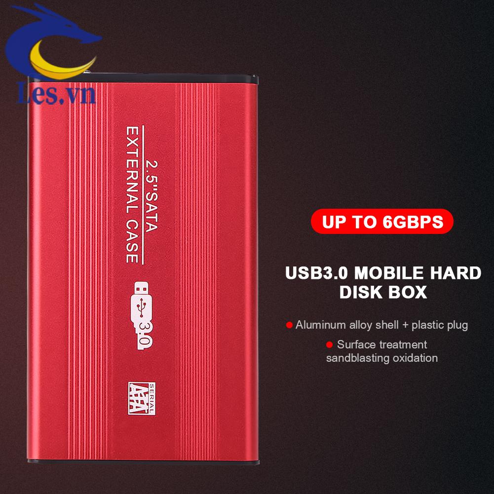 Vỏ Ổ Cứng Ngoài Bằng Hợp Kim Nhôm 2.5 inch HDD SSD Box USB SATA3.0
