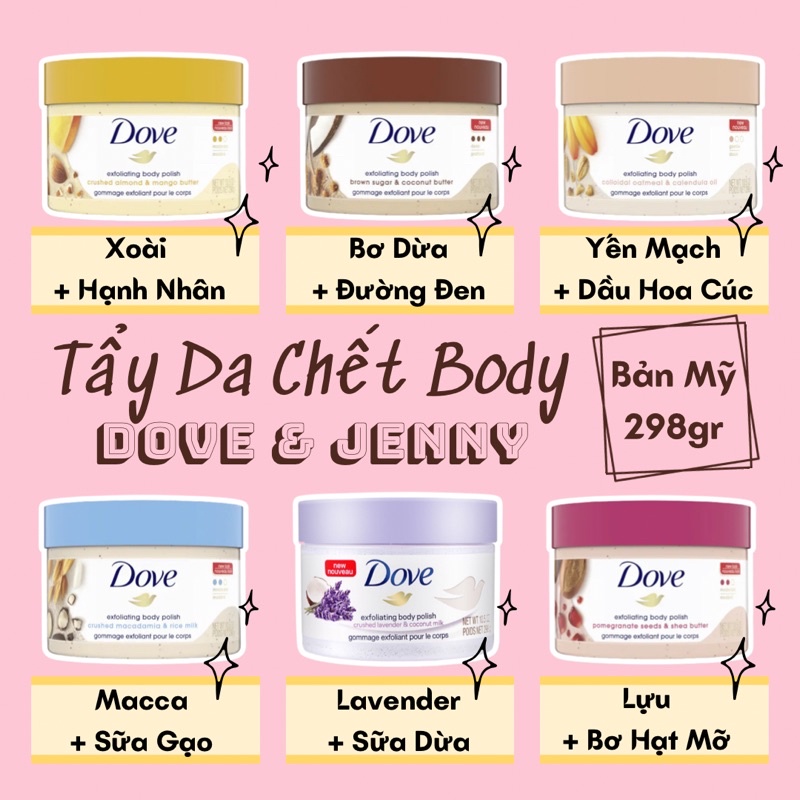 Tẩy Da Chết Toàn Thân Dove Exfoliating Body Scrub