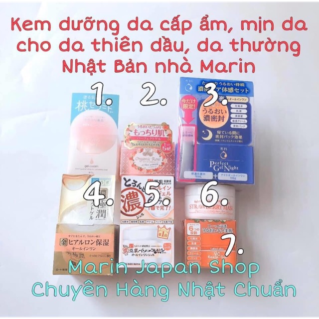 Kem dưỡng cấp ẩm cho da dưỡng mịn da cho chị em từ 18 tuổi trở lên da thường, da dầu Nhật Bản