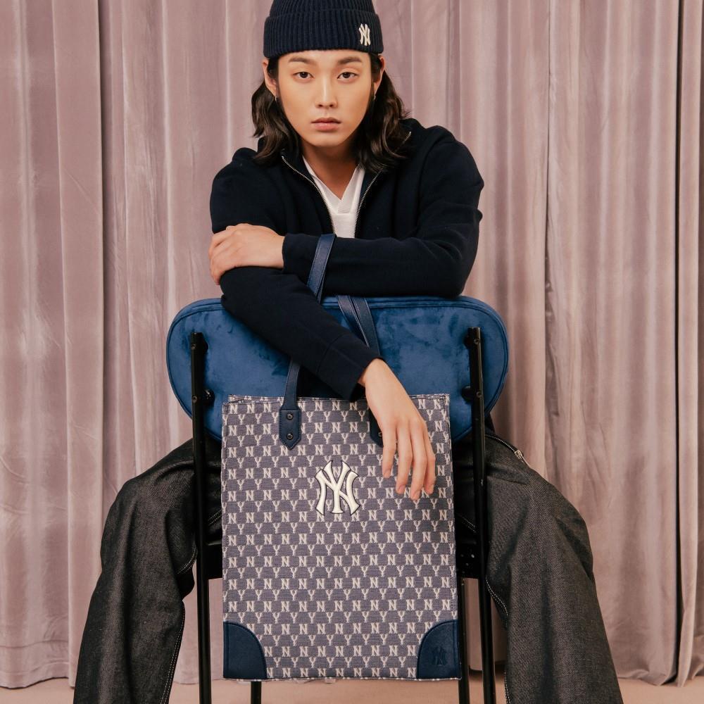 *CHÍNH HÃNG* Túi ML.B họa tiết Monogram Jacquard TOTE Shopping màu Xanh Navy