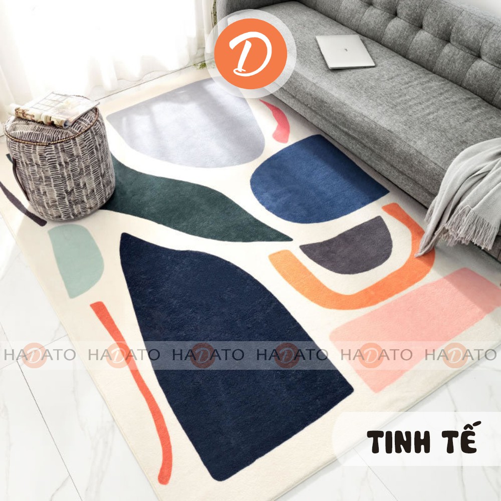 THẢM trải sàn THẢM trải giường trang trí decor nội thất siêu đẹp, chất liệu lông cừu cao cấp - TPK 4