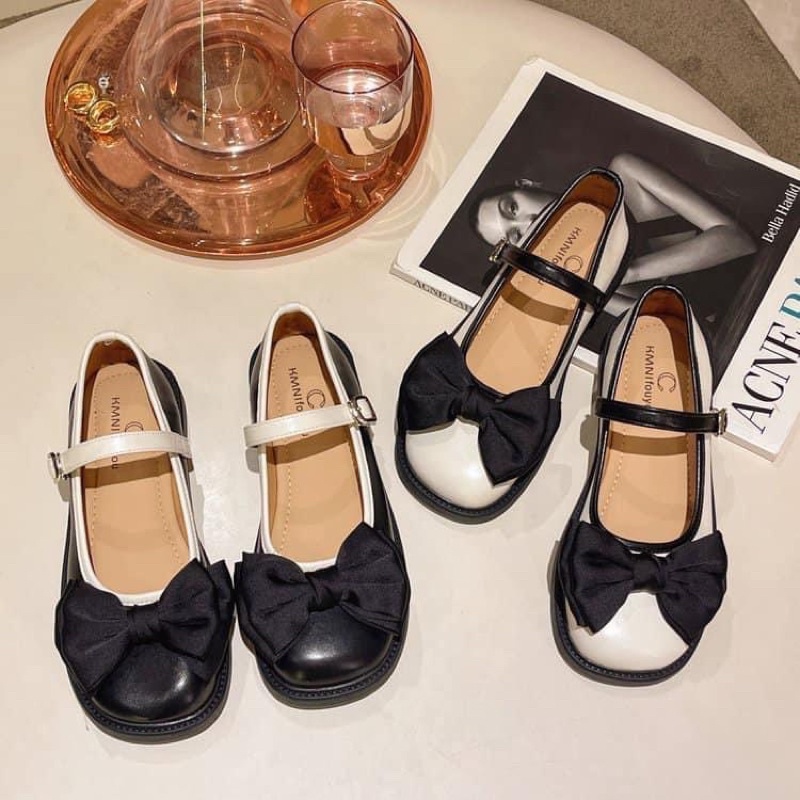 Giày búp bê Vintage da đẹp siêu xinh