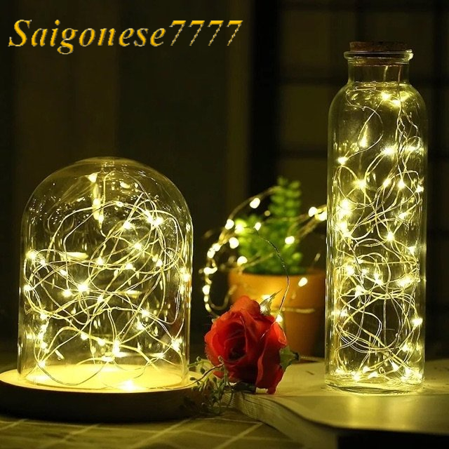 (10 Mét 100 Bóng) Đèn Led Xài Cổng Sạc USB Dây Đèn Đom Đóm Fairy Light Không Chớp Decor Trang Trí Tiệc Cắm Trại Rẻ Đẹp
