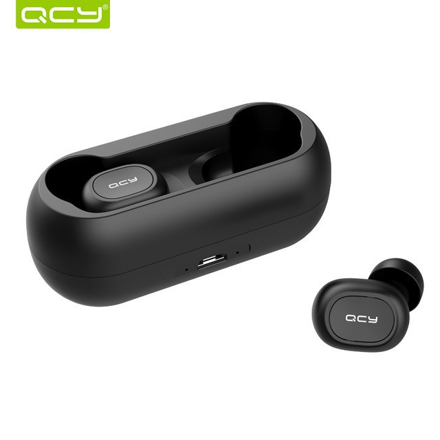 Tai nghe nhét tai không dây QCY T1 - QCY T2C công nghệ Bluetooth 5.0 (có dock tự sạc)