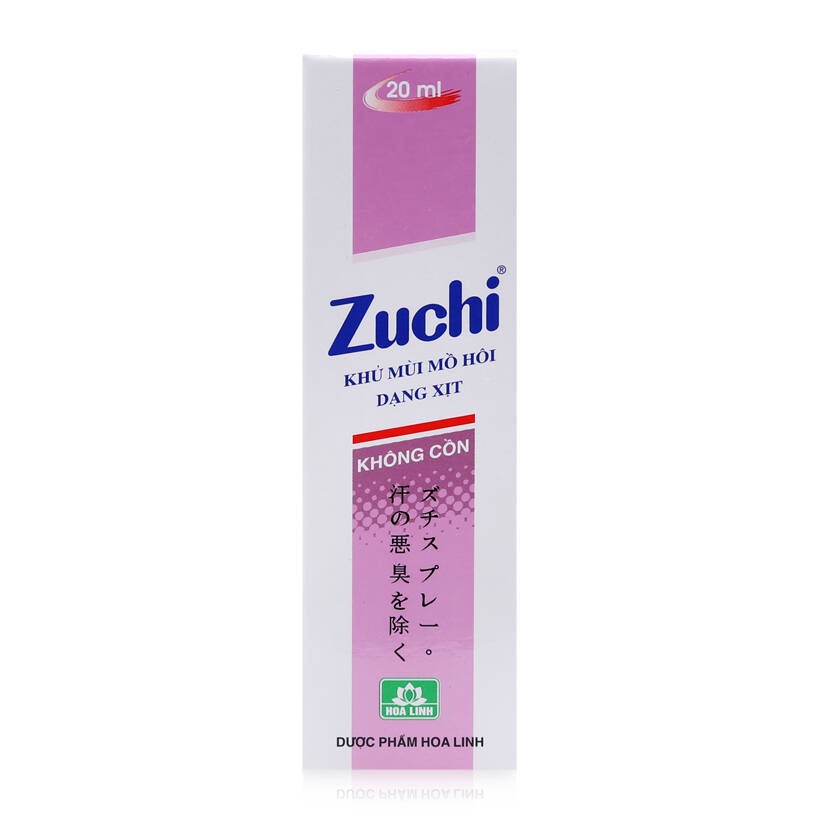 Xịt khử mùi mồ hôi Zuchi 20ml (màu ngẫu nhiên)