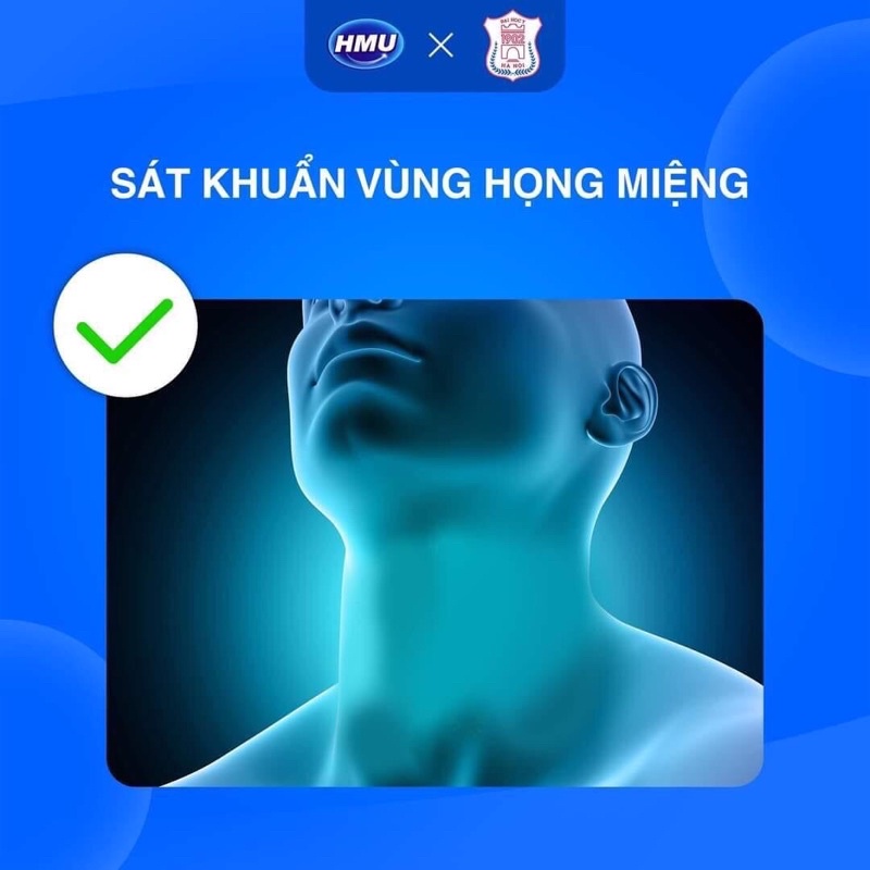 Xịt họng HMU Hamed chứa chlorhexidine - Đại học Y Hà Nội