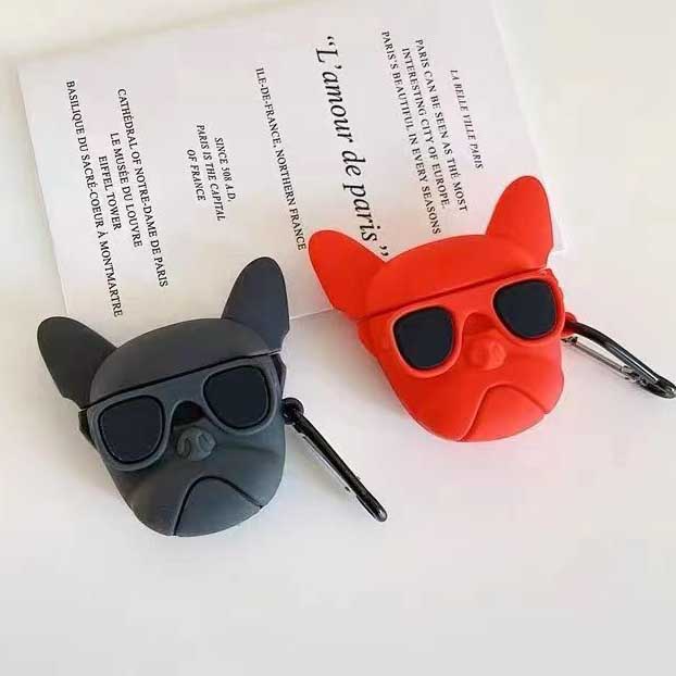 Vỏ Bảo Vệ Hộp Sạc Tai Nghe Airpods 1 / 2 / 3 / pro Hình Chó Bull Thời Trang