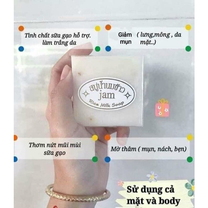 Xà phòng Cám Gạo và Xà Phòng Nghệ Cam Thái Lan Chính Hãng
