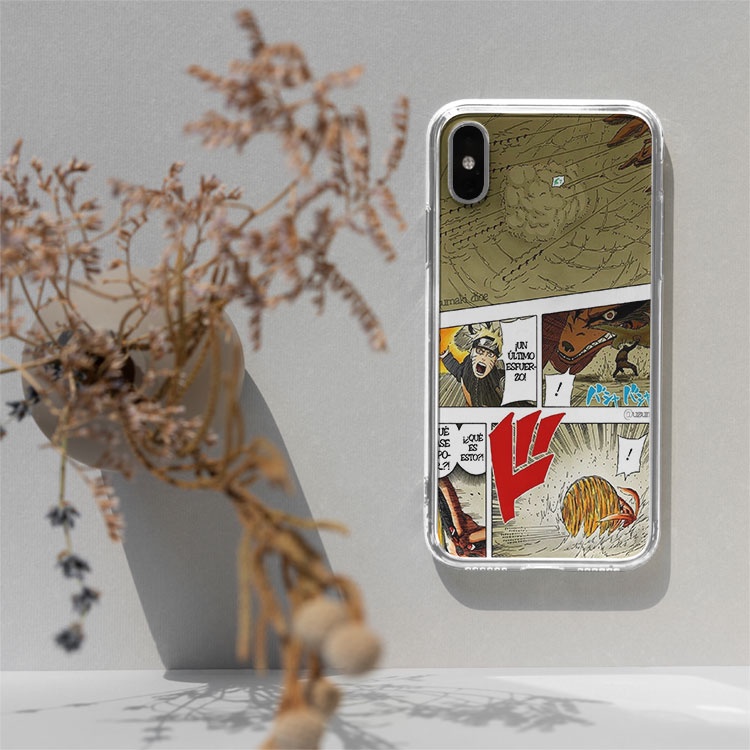 Ốp di động TINTIN naruto vs kurama aesthetic collage art cho iphone 5 - iphone 12 NARUPOD20210211