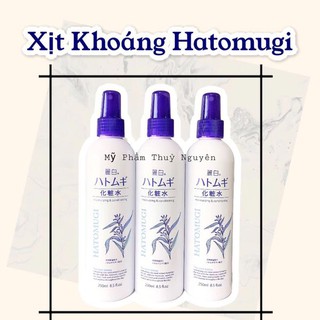 Xịt khoáng dưỡng ẩm và làm sáng da Hatomugi Nhật Bản 250ml