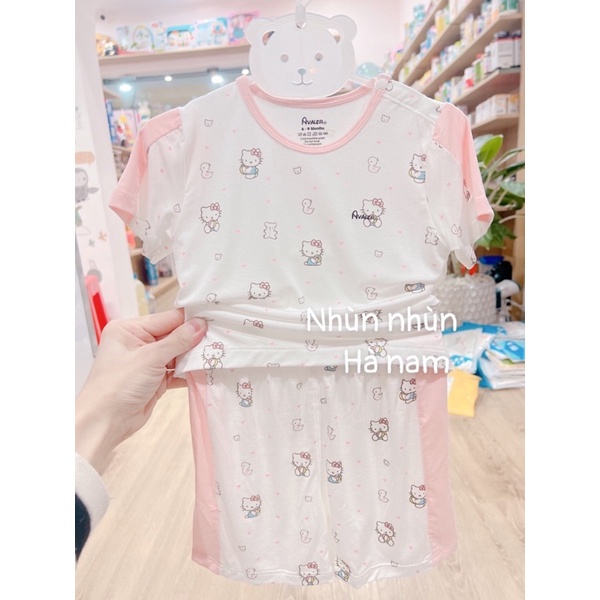 Bộ cài vai sợi tre cộc tay mẫy mới của Avaler size từ 6-9m đến 3-4y