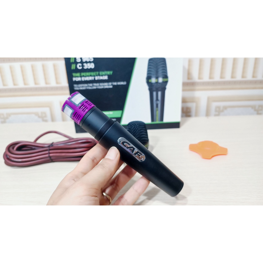 [Mã ELHACE giảm 4% đơn 300K] Micro CAF C-350 dòng mic karaoke chuyên dụng và míc để bàn hội nghị hội thảo VTG VM-188