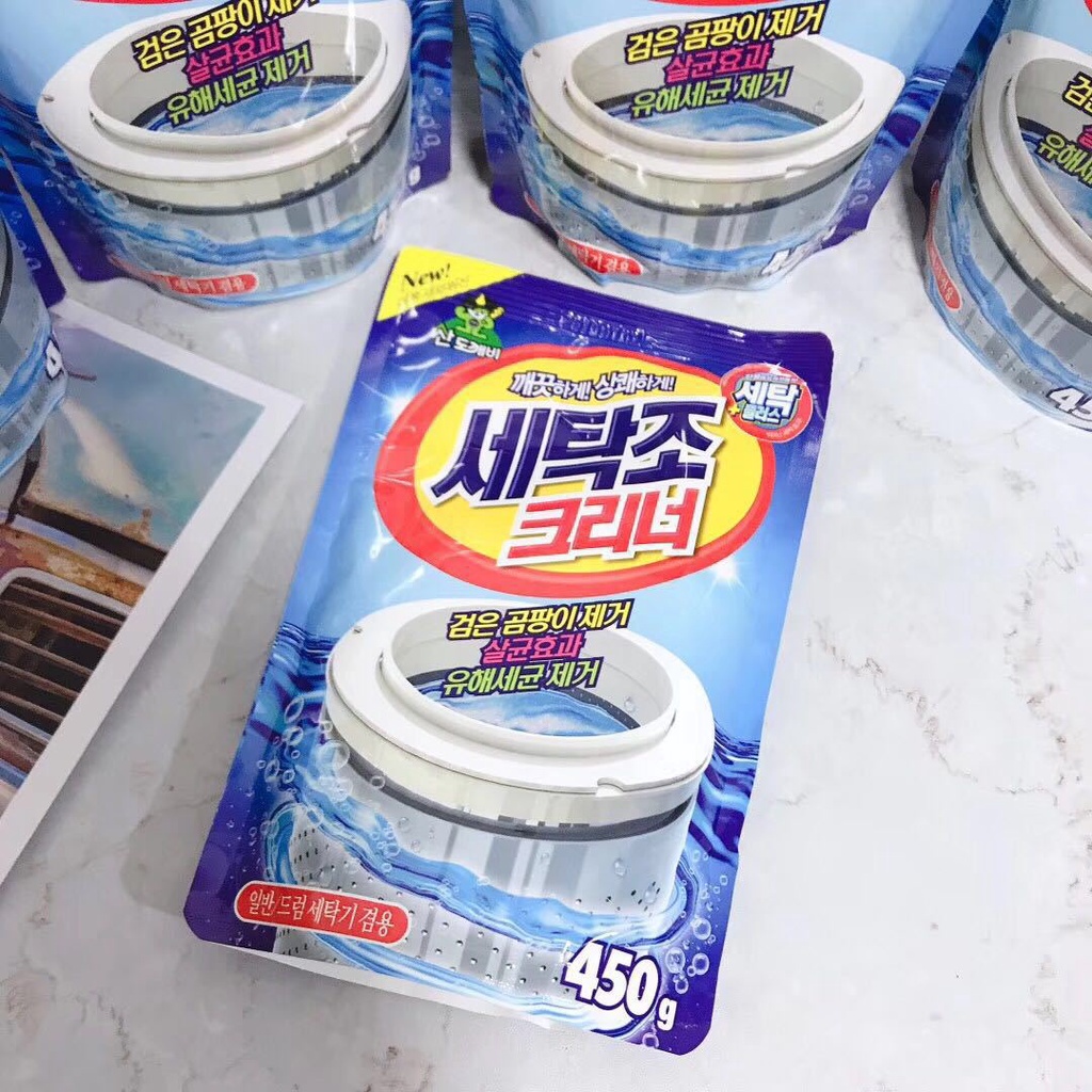 Bột Tẩy Lồng Máy Giặt Vệ Sinh Làm Sạch Lồng Máy Giặt 450g MINISHOP H106