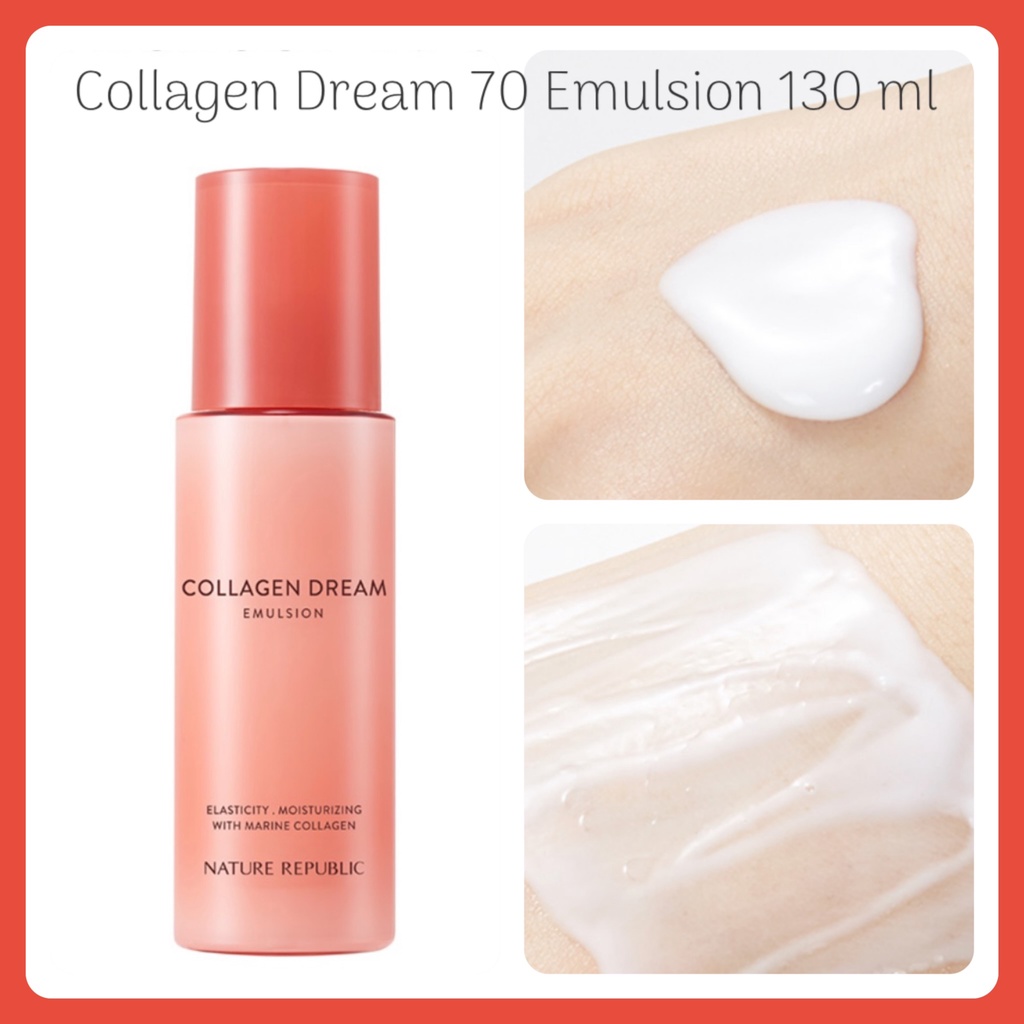 NATURE REPUBLIC Tinh Chất Collagen Dream Line 90 Chăm Sóc Da 150ml - Collagen Dream 70 130ml - Collagen Dream 70 40ml - 70Ml