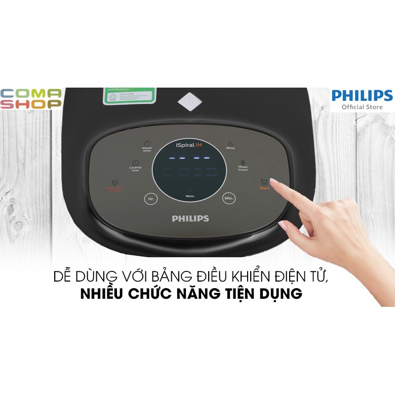 HD4528 - NỒI CƠM CAO TẦN PHILIPS 1.5 LÍT – BẢO HÀNH CHÍNH HÃNG 24 THÁNG TOÀN QUỐC