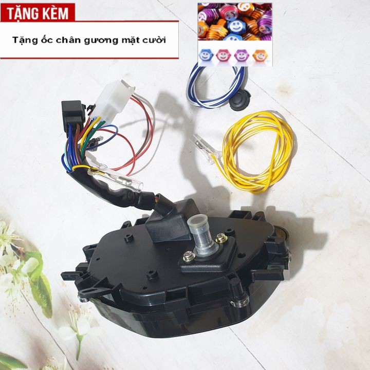 Đồng hồ điện tử Uma Racing cho xe Exciter và Sirius - Tặng kèm ốc chân gương mặt cười - A1339