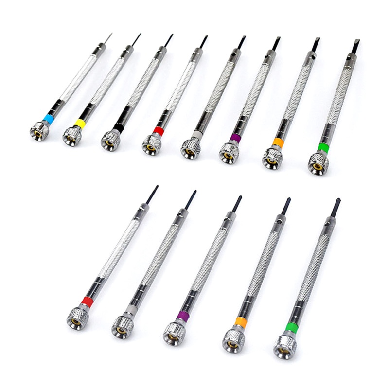Bộ 13 Tuốc Nơ Vít Micro - 0.6-2.0mm Độ Chính Xác Cao Chuyên Dụng Sửa Chữa Đồng Hồ