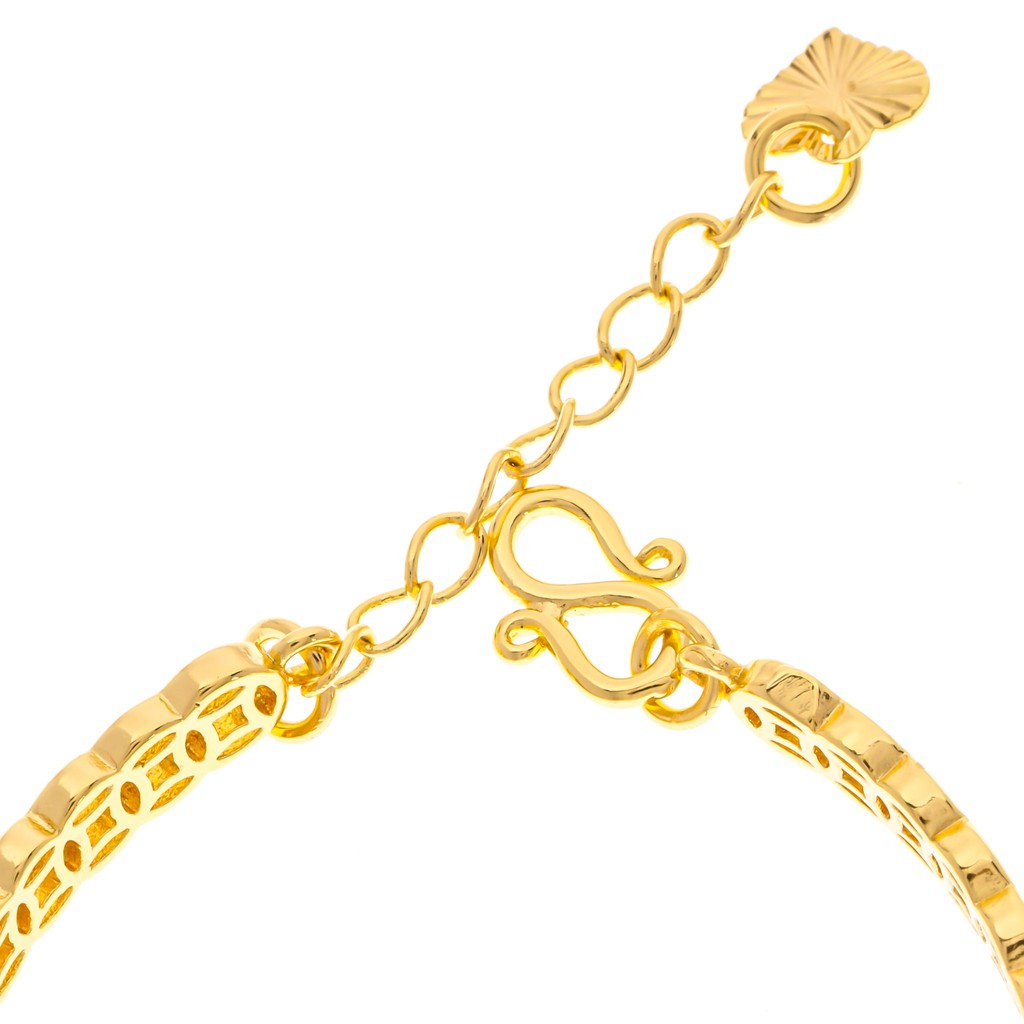 Lắc tay nữ mạvàng18K cao cấp UHA , giống vàngthật99% - vòng tay nữ - lắc tay