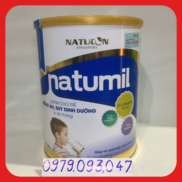 Sữa bột Natumil cho trẻ biếng ăn và suy dinh dưỡng - lon 900g date: 03/2023