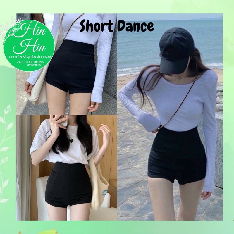 Quần short dance ôm body, quần tregging đùi siêu tôn dáng -hinhin