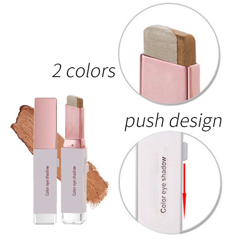 3.8g Phấn mắt dạng thỏi PFFEE 2 trong 1 màu gradient chống nước lâu trôi tiện dụng
