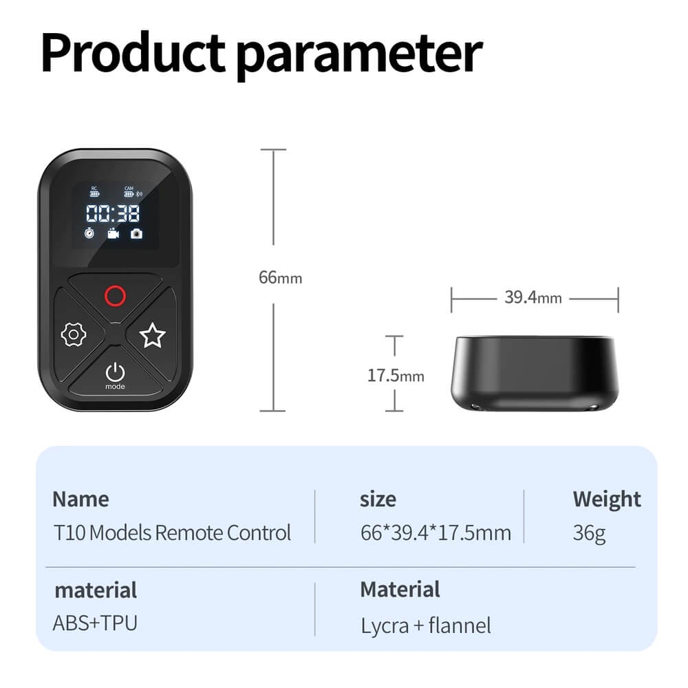 ĐIỀU KHIỂN REMOTE CHO GOPRO 11 / GOPRO 10 / 9 / 8 / MAX TELESIN T10